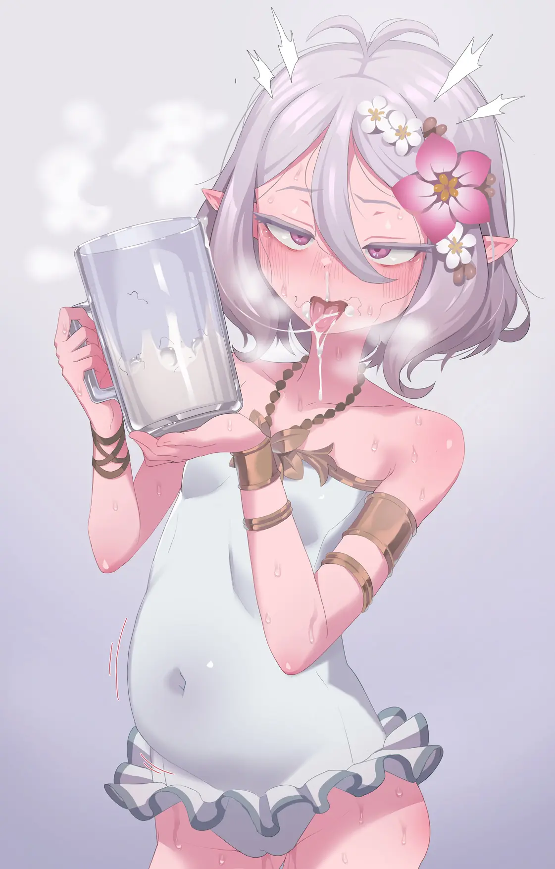 [JJ JJ) Kokkoro Cum Drinking